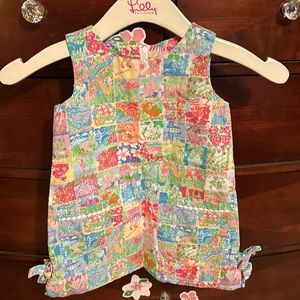 Lilly Pulitzer Minnie’s/Kid’s State of Mind Print Shift Dress
